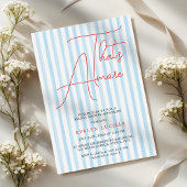 That's Amore Modern Script Bridal Shower 招待状