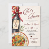 That's Amore Pasta and Wine Bridal Shower 招待状 (正面)