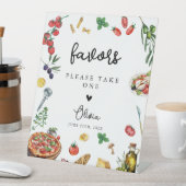 That's Amore Pasta Pizza Favors Sign personalized 台座サイン (インサイチュ)