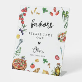 That's Amore Pasta Pizza Favors Sign personalized 台座サイン