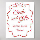 That's Amore Red Doodle Cards and Gifts Display Po ポスター (正面)