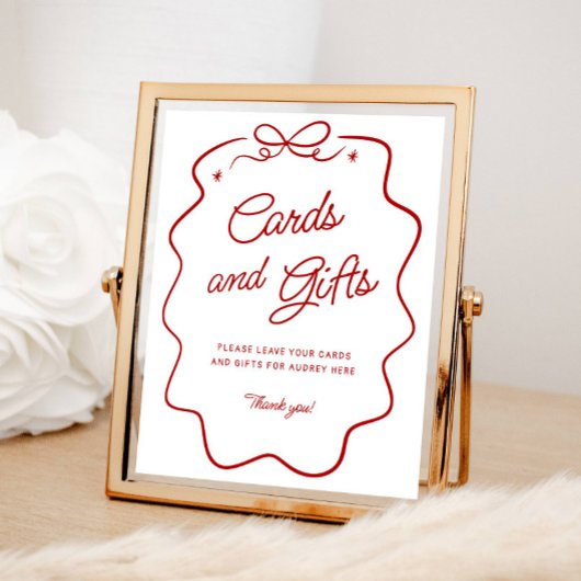 That's Amore Red Doodle Cards and Gifts Display Po ポスター