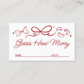 That's Amore, Red Doodle Guess How Many Game Card エンクロージャーカード (正面)