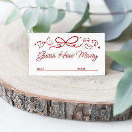 That's Amore, Red Doodle Guess How Many Game Card エンクロージャーカード