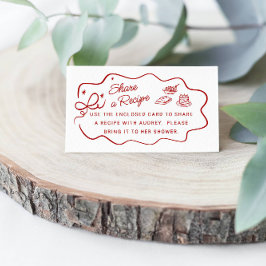 That's Amore, Red Doodle Share a Recipe Card エンクロージャーカード