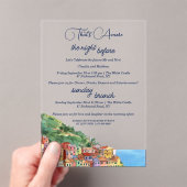 That's Amore Rehearsal Dinner & Sunday Brunch アクリル招待状 (インサイチュ (ポータブル))