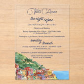 That's Amore Rehearsal Dinner & Sunday Brunch アクリル招待状 (正面)