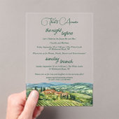 That's Amore Rehearsal Dinner & Sunday Brunch アクリル招待状 (インサイチュ (ポータブル))