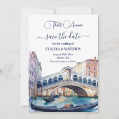 That's Amore Watercolor Venice Save The Date セーブザデート (正面)