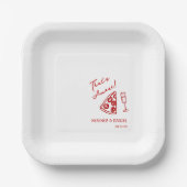 That's Amore Wedding イタリア ピザパーティー ピザバー ペーパープレート (正面)