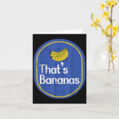 Thats Bananas Sticker Fruit Costume Halloween Men カード (黄色い花)