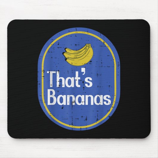 Thats Bananas Sticker Fruit Costume Halloween Men  マウスパッド (正面)