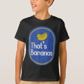 Thats Bananas Sticker Fruit Costume Halloween Men  Tシャツ (正面)