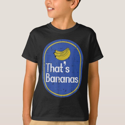 Thats Bananas Sticker Fruit Costume Halloween Men  Tシャツ (正面)