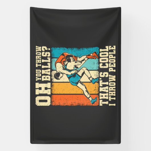 That's Cool I Throw People 横断幕 (縦)