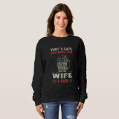 That's Cute Bring Your Wife a Beer   Women Humor L スウェットシャツ (正面フル)