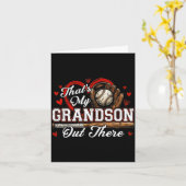 That's grandson out there women baseball grandma カード (黄色い花)