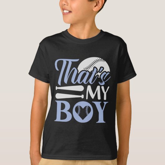 That's My Boy Baseball Mom Dad Fan Sports Game Day Tシャツ (正面)