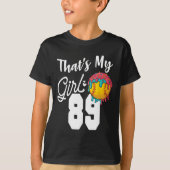 That's My Boy Softll 89 Number Mom Dad Number #89 Tシャツ (正面)