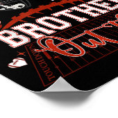 That's My Brother Out There Funny Football Sister  ポスター (角)