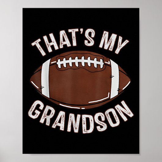 That's My Grandson Football Grandma Granddad Famil ポスター (正面)