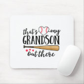 That's My Grandson Out There Baseball Grandma Squa マウスパッド (マウス)