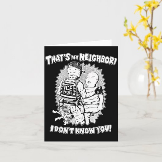 That's My Neighbor I Don't Know You カード (黄色い花)