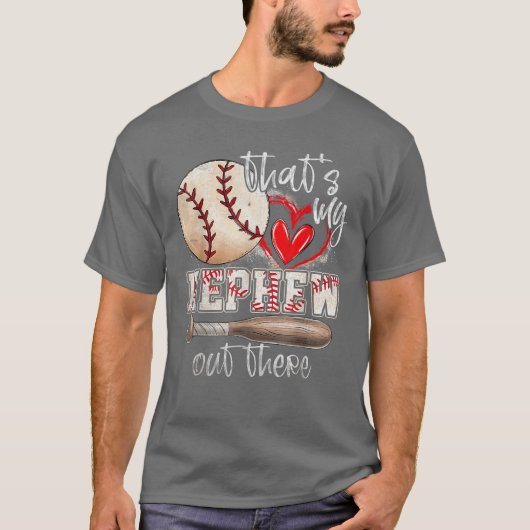 Thats My Nephew Outhere Baseball Aunt Auntie Mothe Tシャツ (正面)