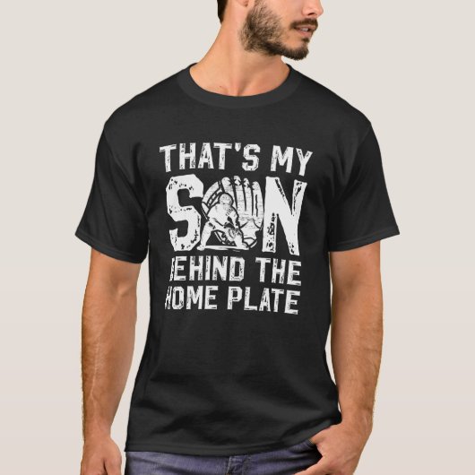 That's My Son Baseball Catcher Dad Baseball Catche Tシャツ (正面)
