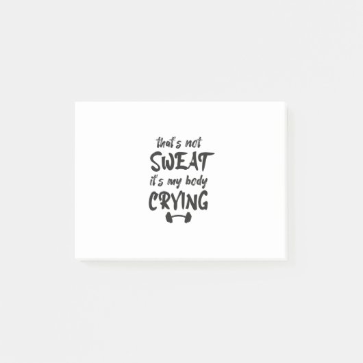 Thats Not Sweatそのマイ体泣き叫び ポストイット (正面)