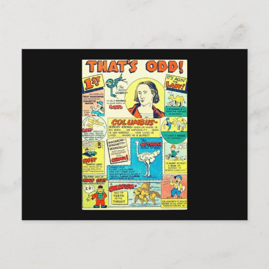 Thats Odd Comic Book Vintage Retro 50's ポストカード (正面)