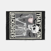 That's On Ckorder Pharmacy Tech Skeleton That's Ck フリースブランケット (正面(横))