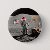 That's One Small Step for Santa Apollo 17  缶バッジ (正面)