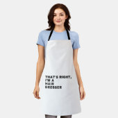 THAT'S RIGHT I AM A HAIR DRESSER エプロン (着用した状態)