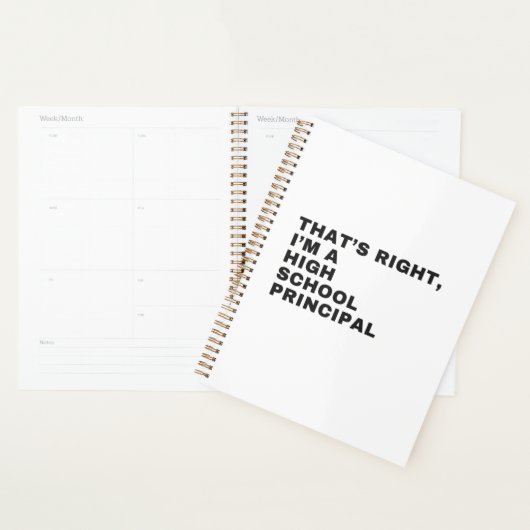 THAT'S RIGHT I AM A HIGH SCHOOL PRINCIPAL プランナー手帳 (ディスプレー)
