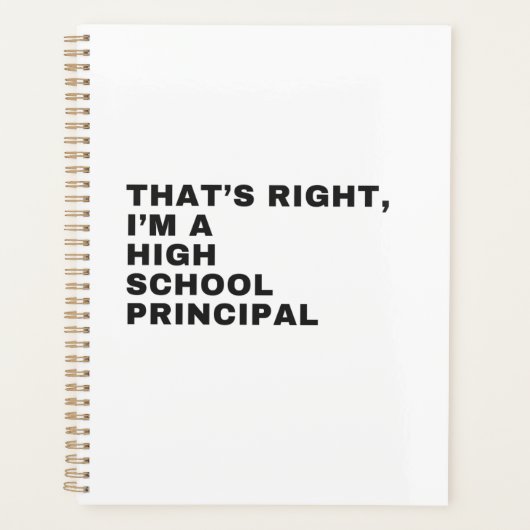 THAT'S RIGHT I AM A HIGH SCHOOL PRINCIPAL プランナー手帳 (正面)