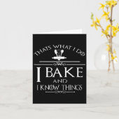 Thats What I Do I Bake And I Know Things  カード (黄色い花)