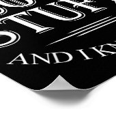 That's What I Do I Cook Stuff And I Know Things Fu ポスター (角)