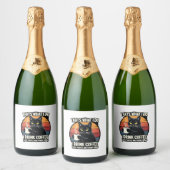 That's What I Do I Drink Coffee I Hate People And  スパークリングワインラベル (ボトル)