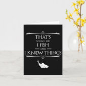 Thats What I Do I Fish & I Know Things Funny F カード (黄色い花)