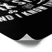 That's What I Do I Fix Stuff And I Know Things Dad ポスター (角)