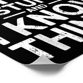 That's What I Do I Fix Stuff And I Know Things Shi ポスター (角)