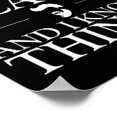 Thats What I Do I Grow A Beard And I Know Things - ポスター (角)