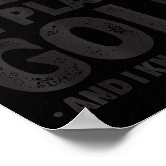 That's What I Do I Play Golf Funny Golfer  ポスター (角)