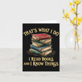 That's What I Do I Read Books And I Know Things Re カード (黄色い花)