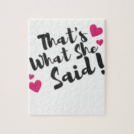 「That's What She Said」面白い - サーキャスティックなユーモア ジグソーパズル