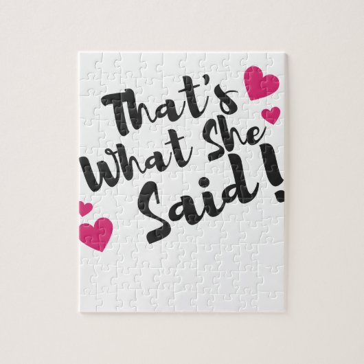 「That's What She Said」面白い - サーキャスティックなユーモア ジグソーパズル (縦)