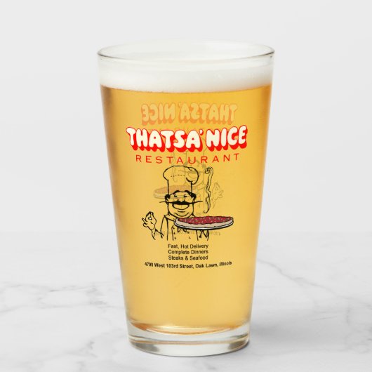 Thatsa' Nice Restaurant, Oak Lawn，イリノイ タンブラーグラス (ドリンク正面)