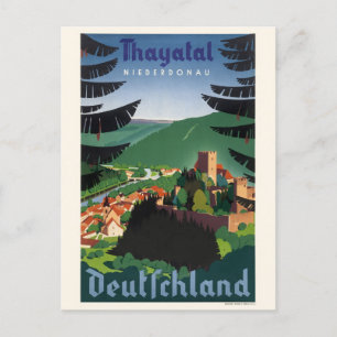Thayatal Deutschland Germany Vintage Poster 1939 ポストカード