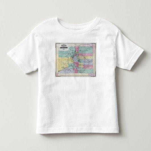 Thayerのコロラド州の地図 トドラーTシャツ (正面)